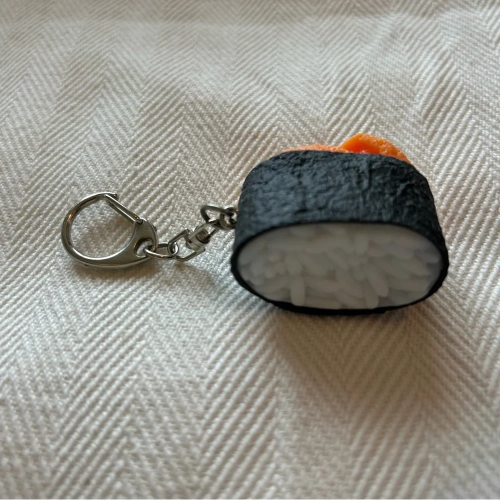 Sushi Roll Key Chain Key Ring Backpack Decoration
